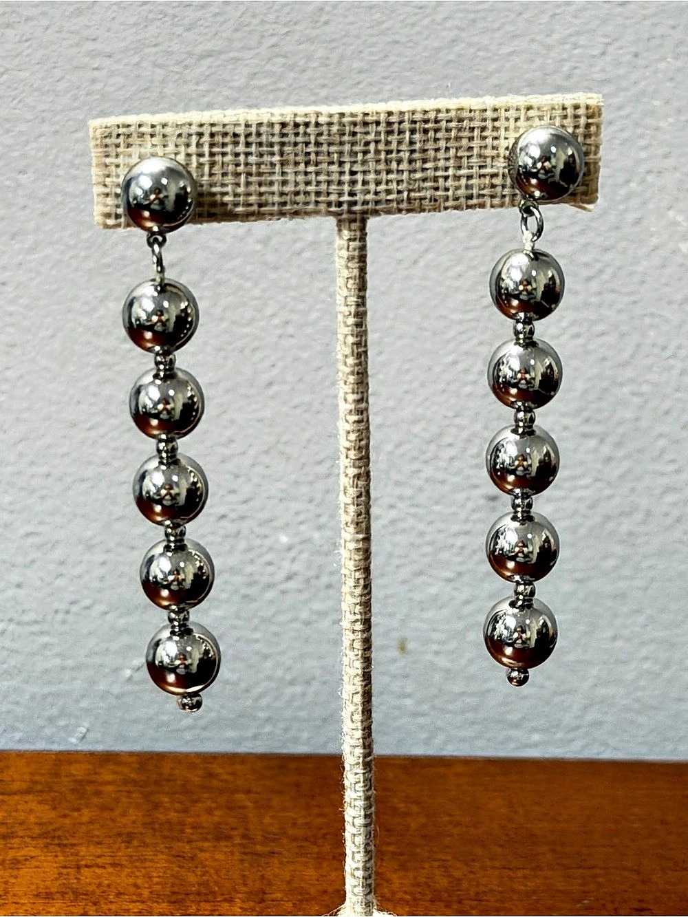 Chico's Silver-Tone Ball Drop Earrings Like New